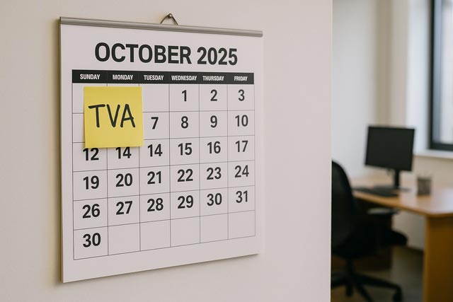 Nouvelle chaîne TVA : utilisez encore les anciens numéros de compte jusqu’au 1er octobre 2025