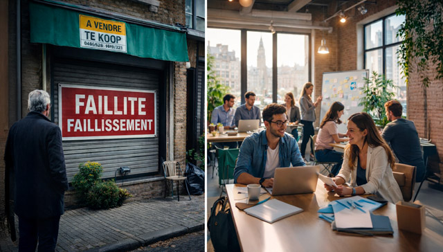 Belgique 2025 – Entre faillites record et vitalité entrepreneuriale